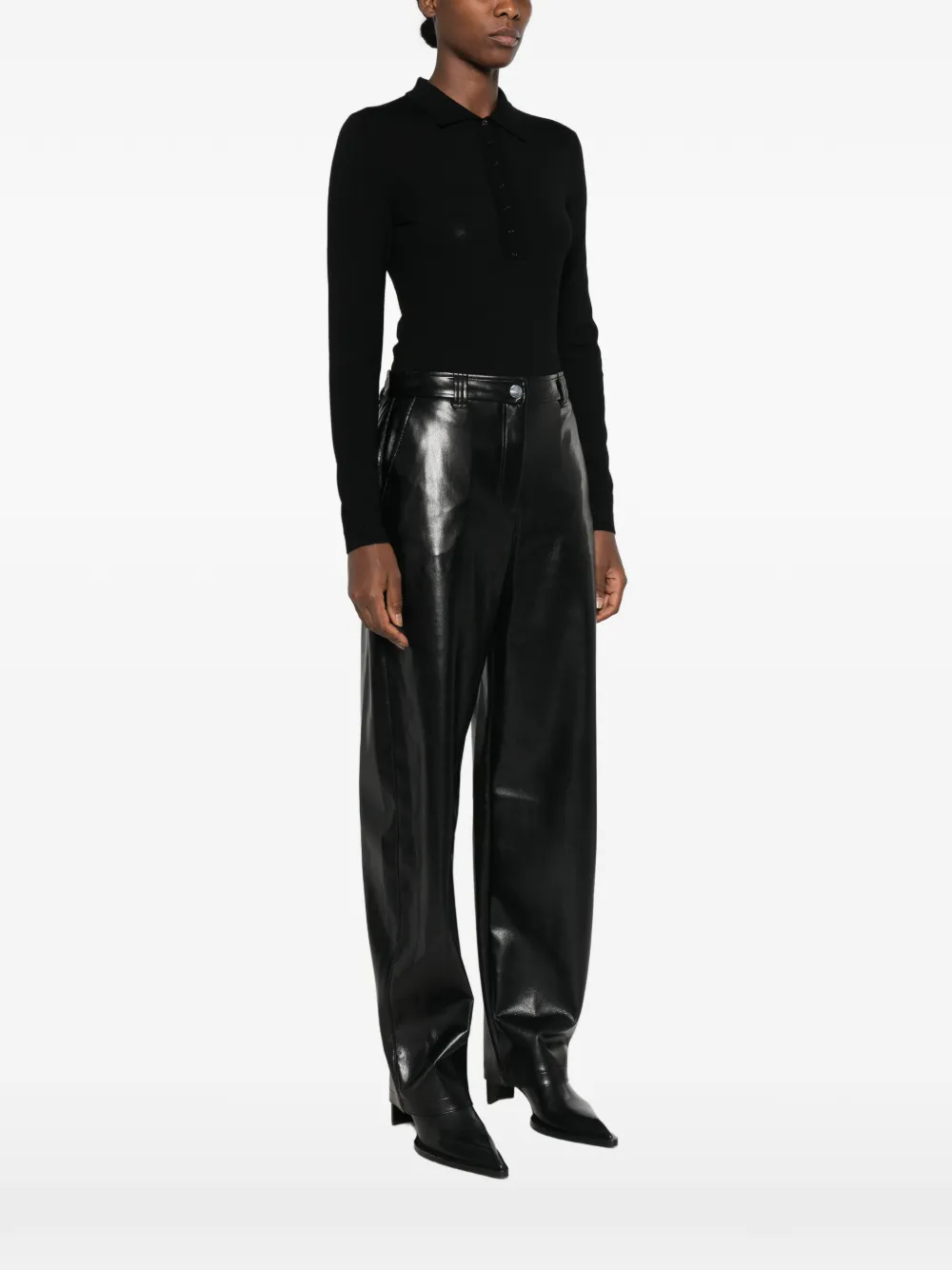 PINKO Body van merinowol Zwart