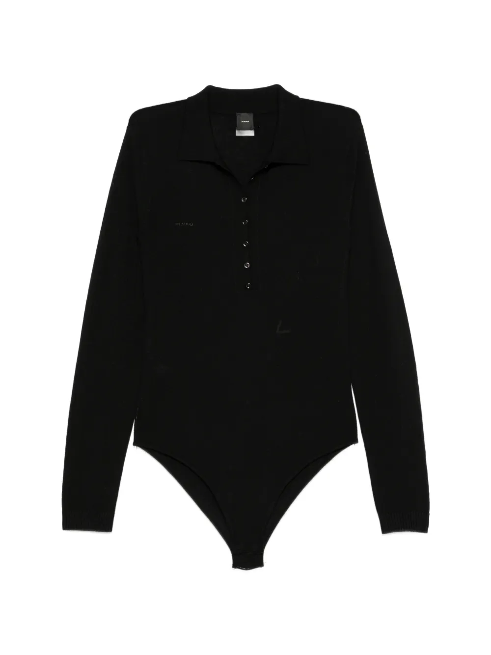 PINKO long-sleeve buttoned bodysuit - Nero