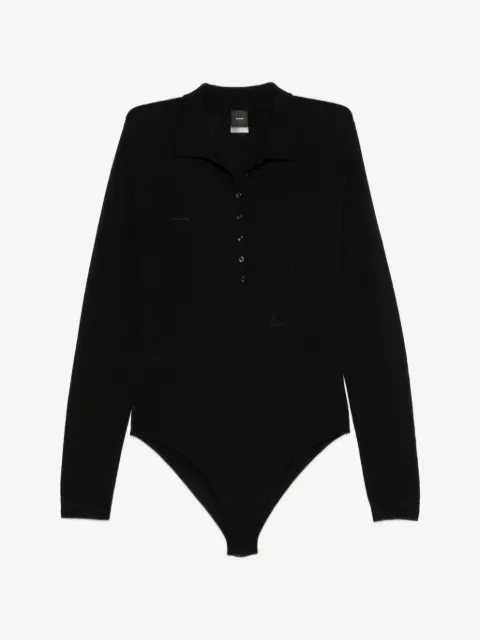 PINKO long-sleeve buttoned bodysuit