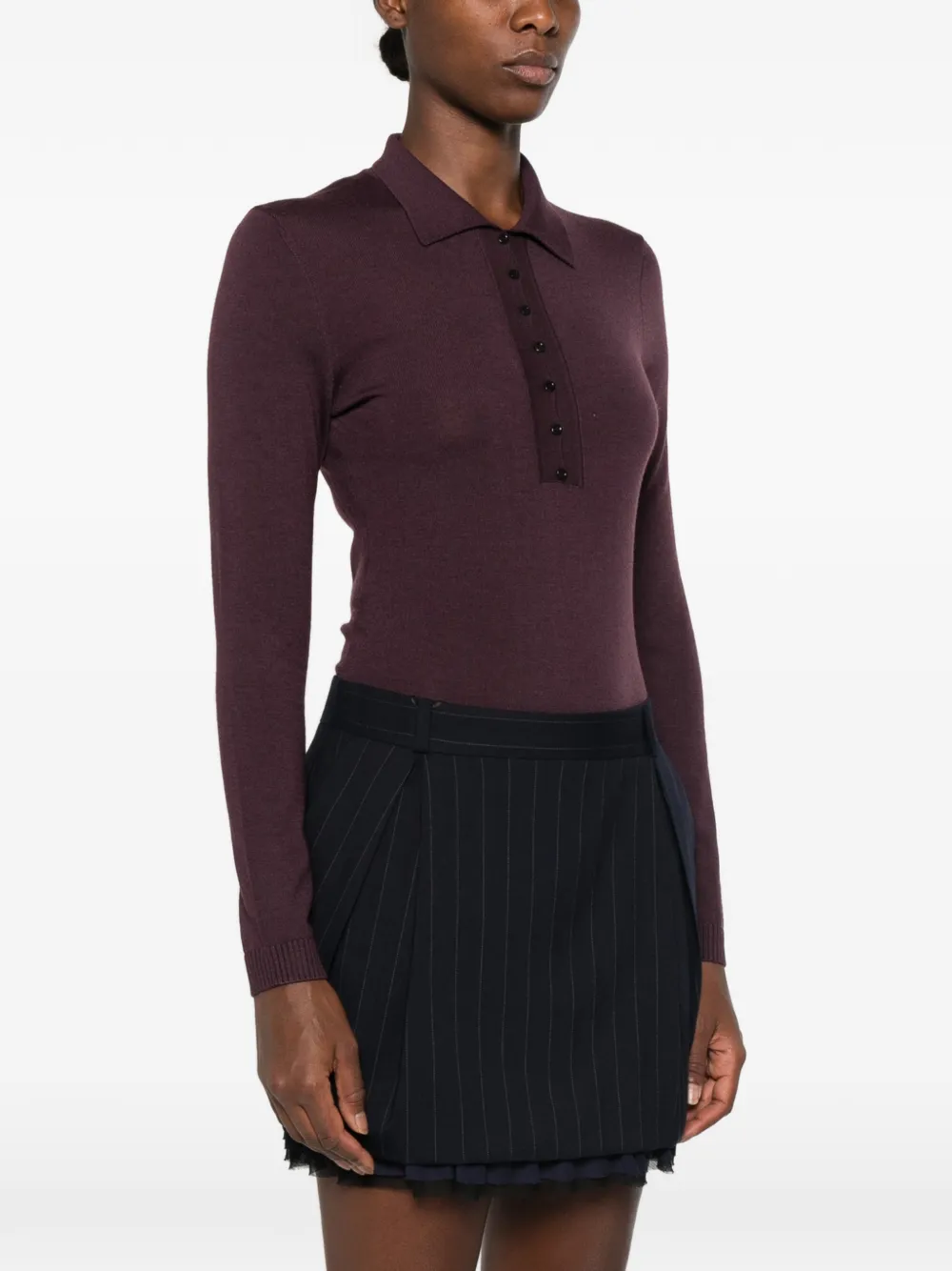 PINKO Body van merinowol Paars