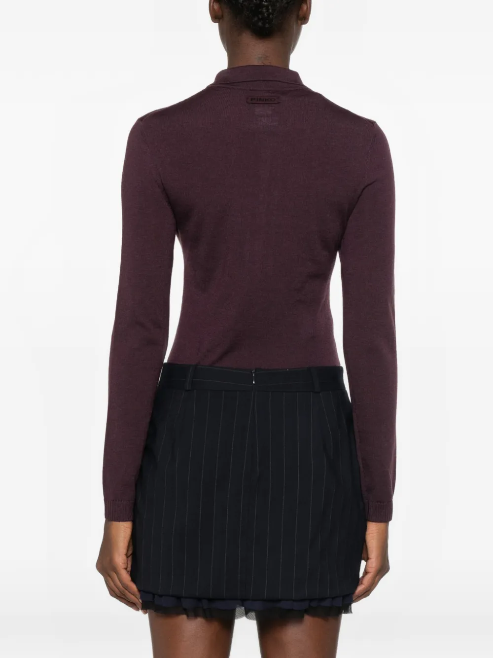 PINKO Body van merinowol Paars