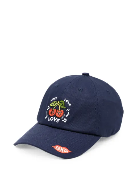 Kenzo cherry-embroidered baseball cap