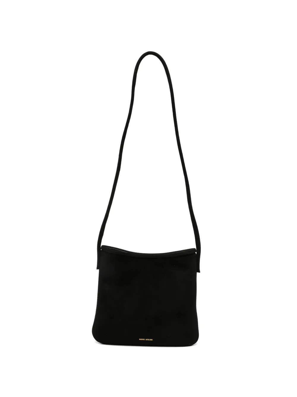 Manu Atelier Fidèle suede shoulder bag - Nero
