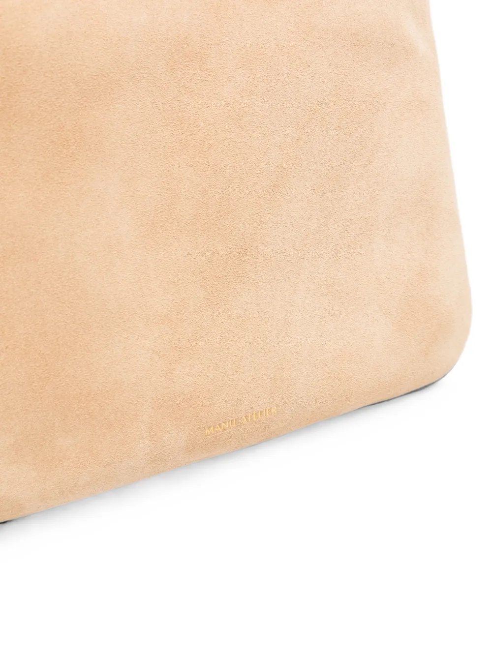 Manu Atelier Suède schoudertas Beige