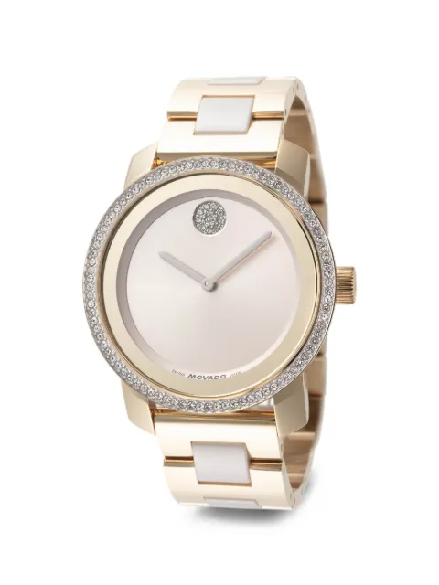 Movado Bold crystal-embellished 36mm watch