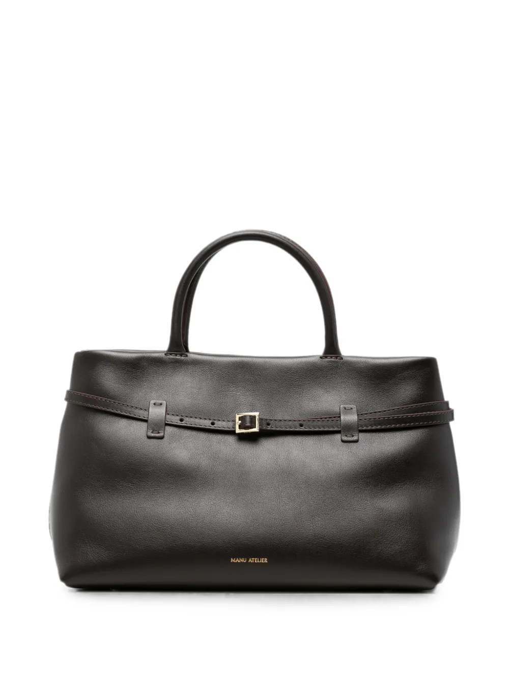Manu Atelier 35 Le Cambon leather tote bag - Brown