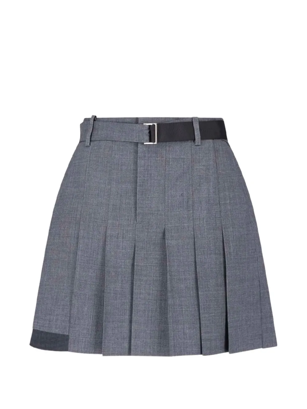 sacai pleated suiting shorts