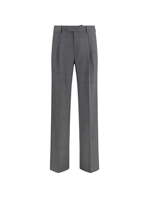 Lardini houndstooth-pattern straight-leg tailored trousers