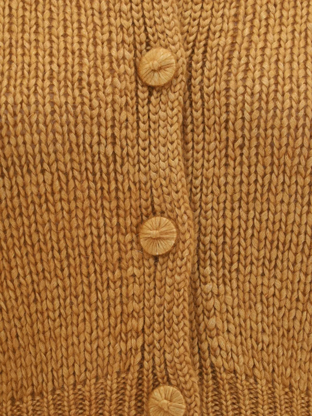 Forte Grofgebreid vest Bruin