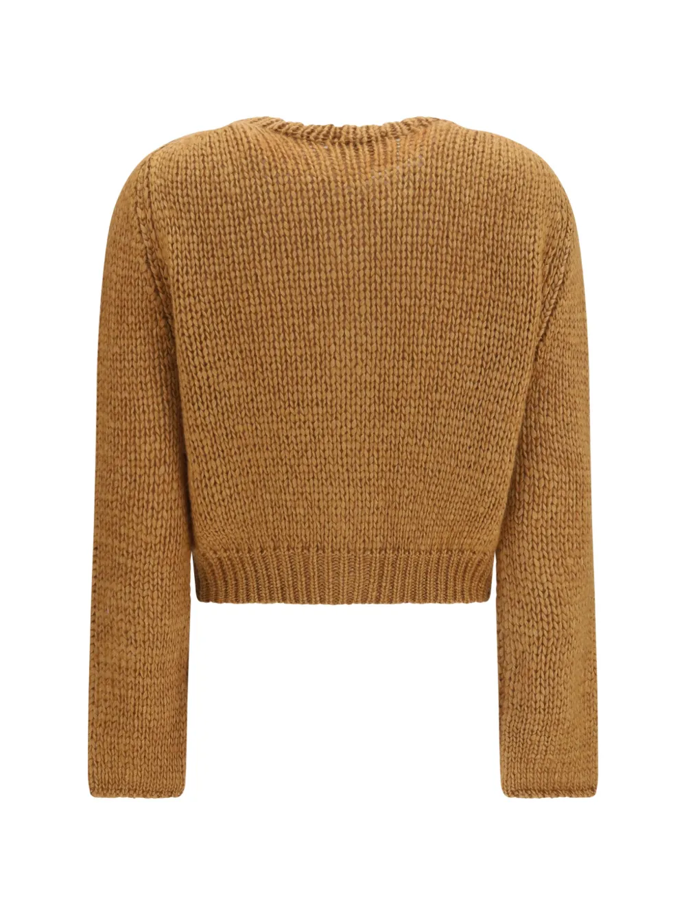 Forte Grofgebreid vest Bruin