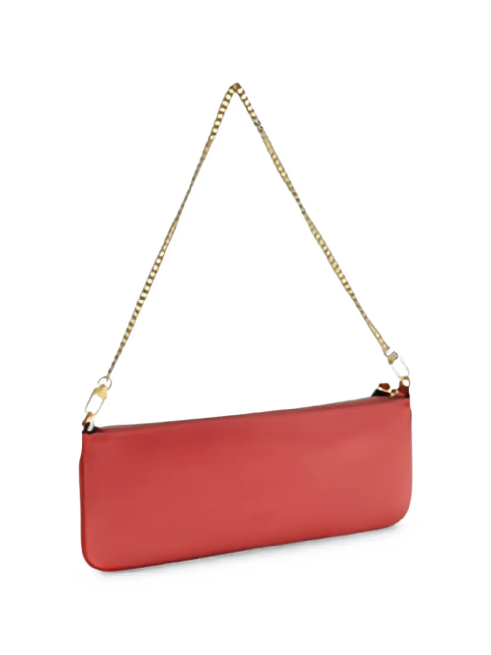 PINKO Horizontal Flat leren schoudertas Rood