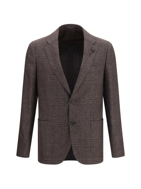 Lardini single-breasted checked blazer