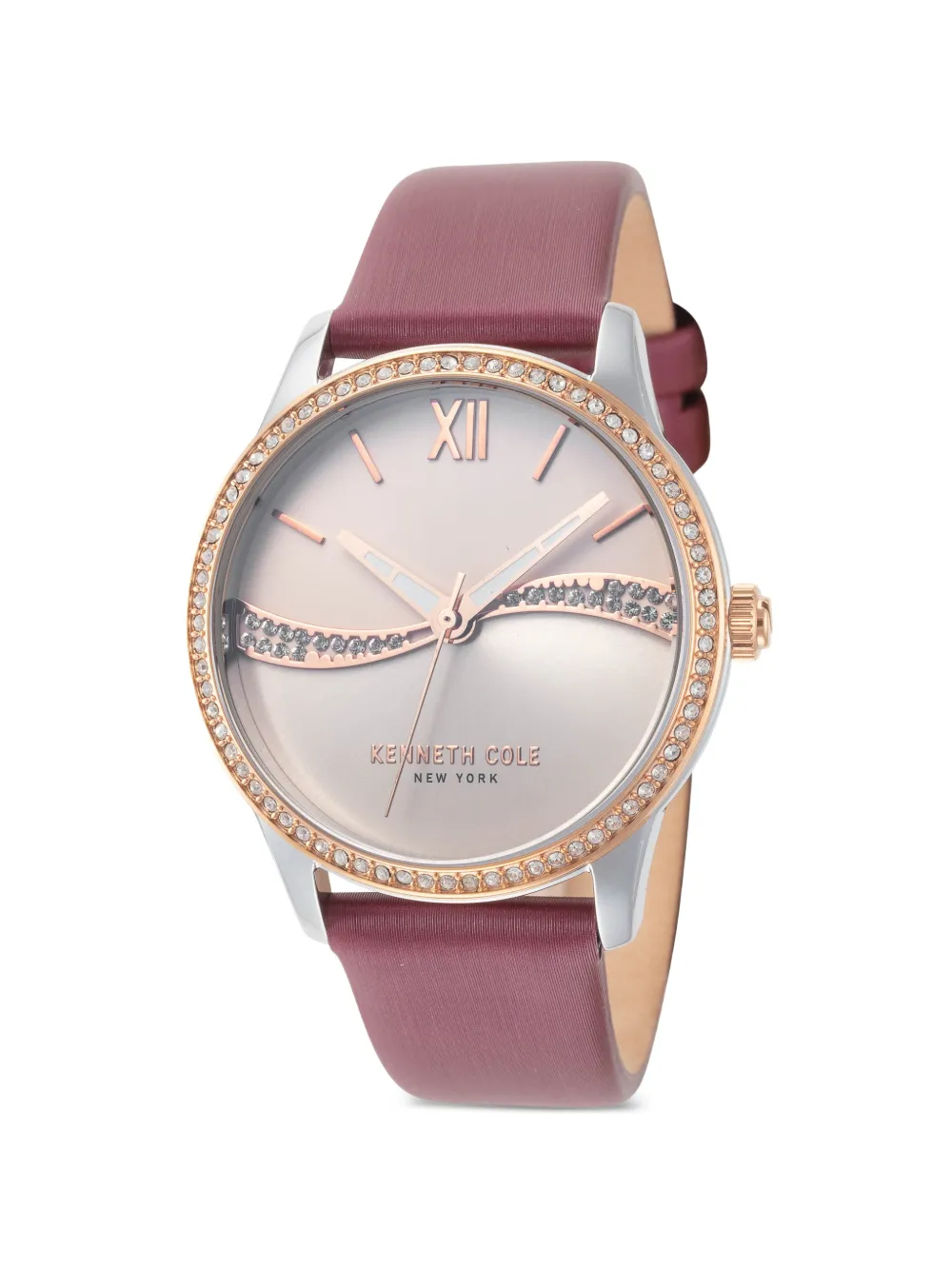 KENNETH COLE Armbanduhr mit Kristallverzierung 36mm - Grau