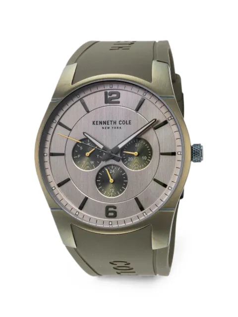 KENNETH COLE logo-detail 42mm watch