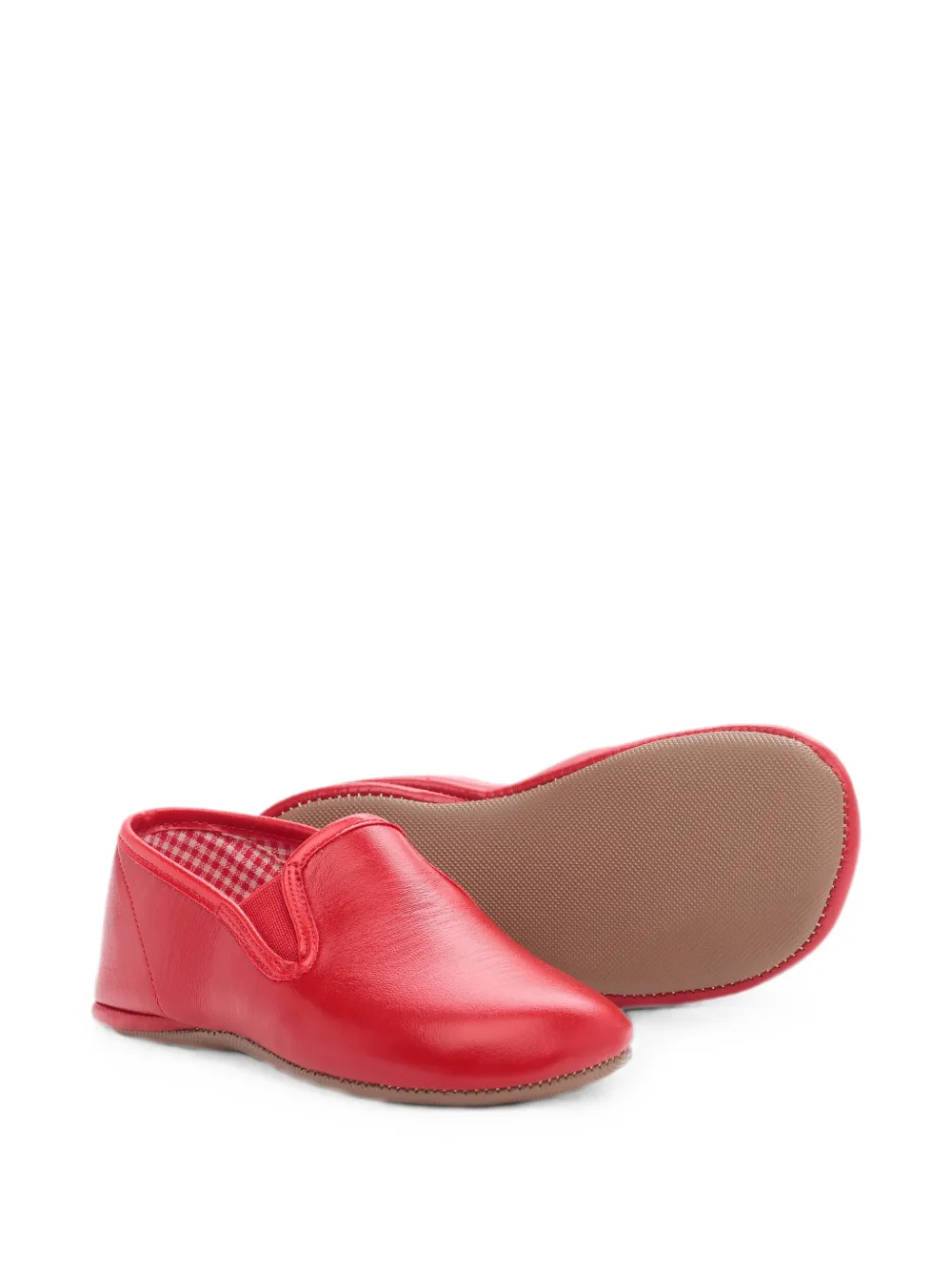 Pèpè Terry elasticated leather loafers Rood