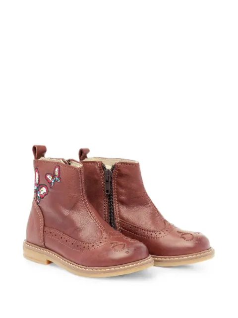 Pèpè butterfly-patch boots
