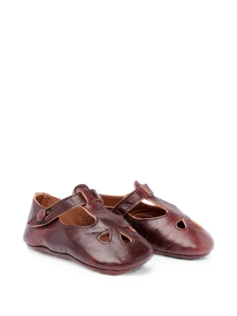 Pèpè cut-out T-bar crib shoes