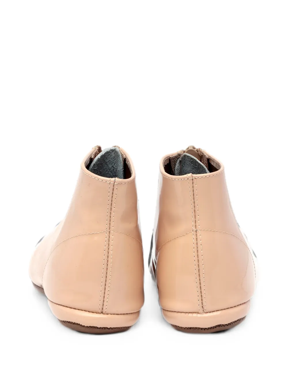 Pèpè zip-front boots Beige