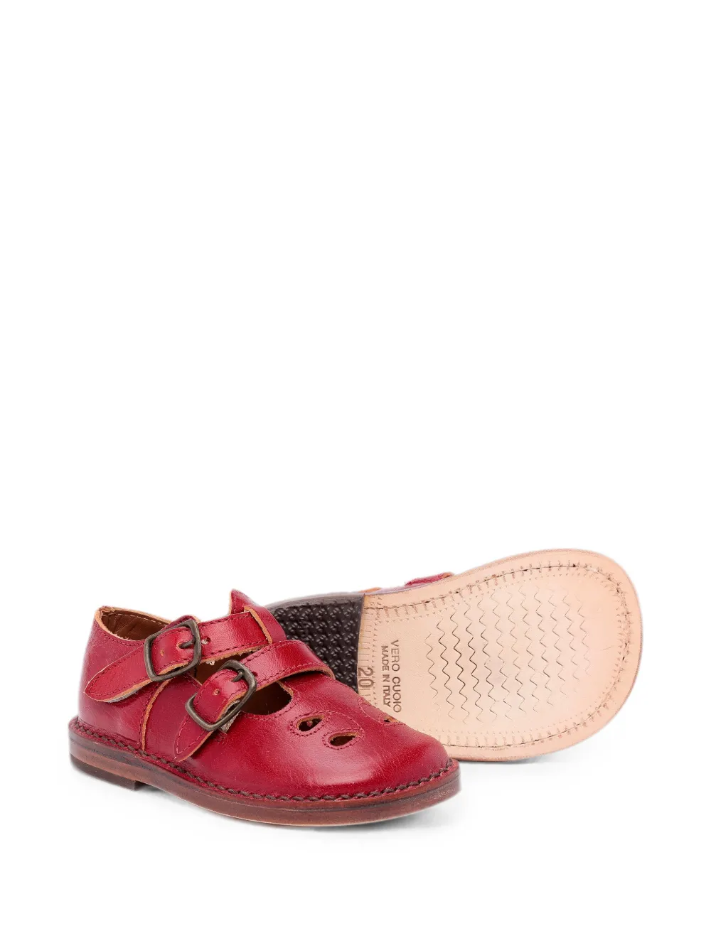 Pèpè buckle-fastening cut-out sandals Rood