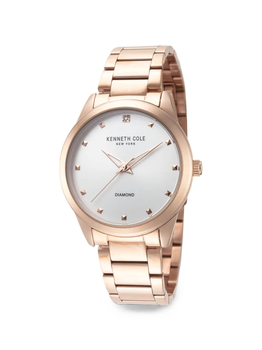 KENNETH COLE Armbanduhr mit Kettenarmband 34mm - Weiß