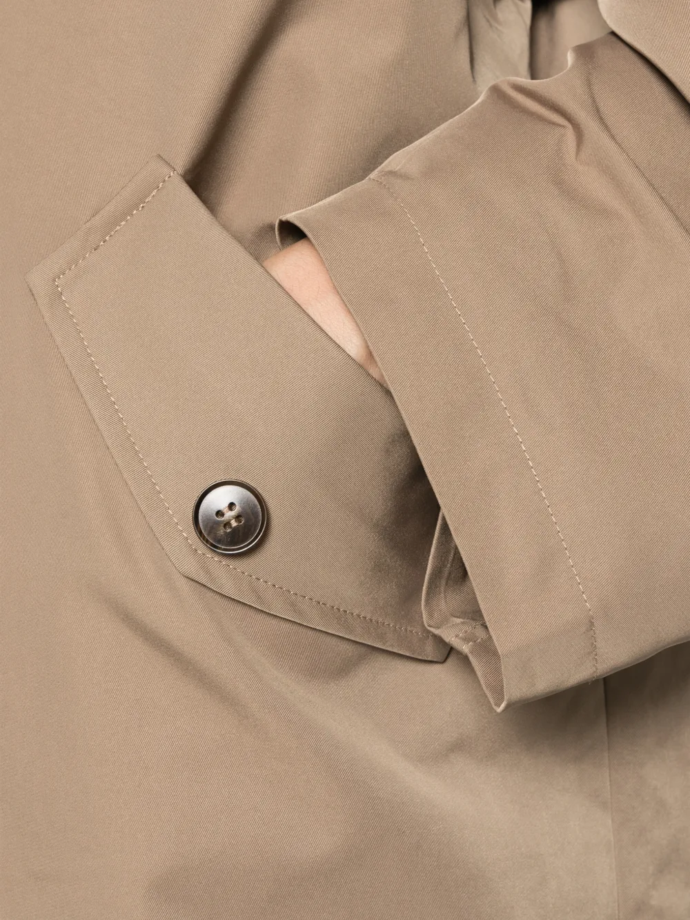 Eleh Flap-pocket Oversized Coat In Neutral