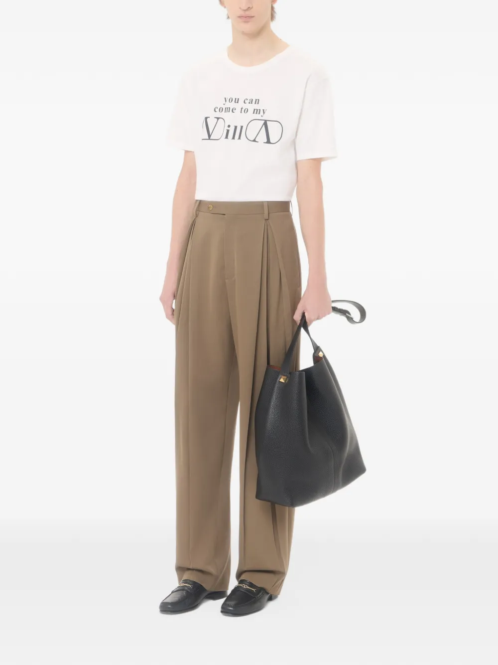 Valentino Garavani VLogo T-shirt met tekstprint Wit