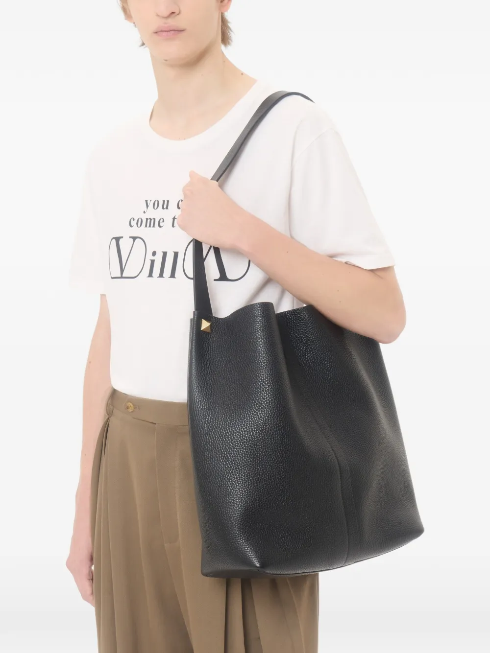 Valentino Garavani VLogo T-shirt met tekstprint Wit