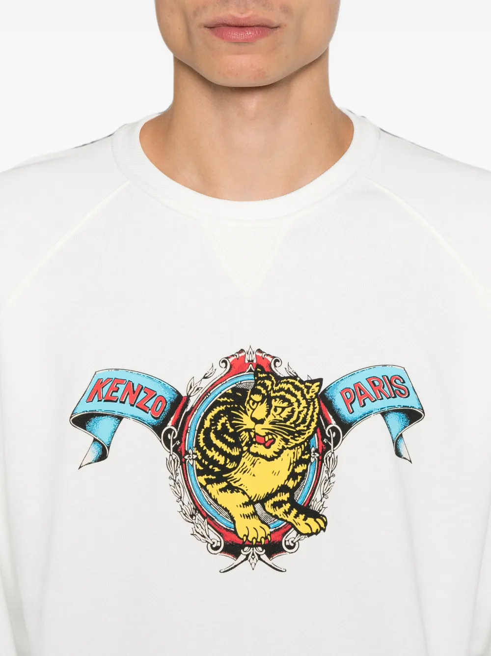 Kenzo Tiger Academy sweater Wit