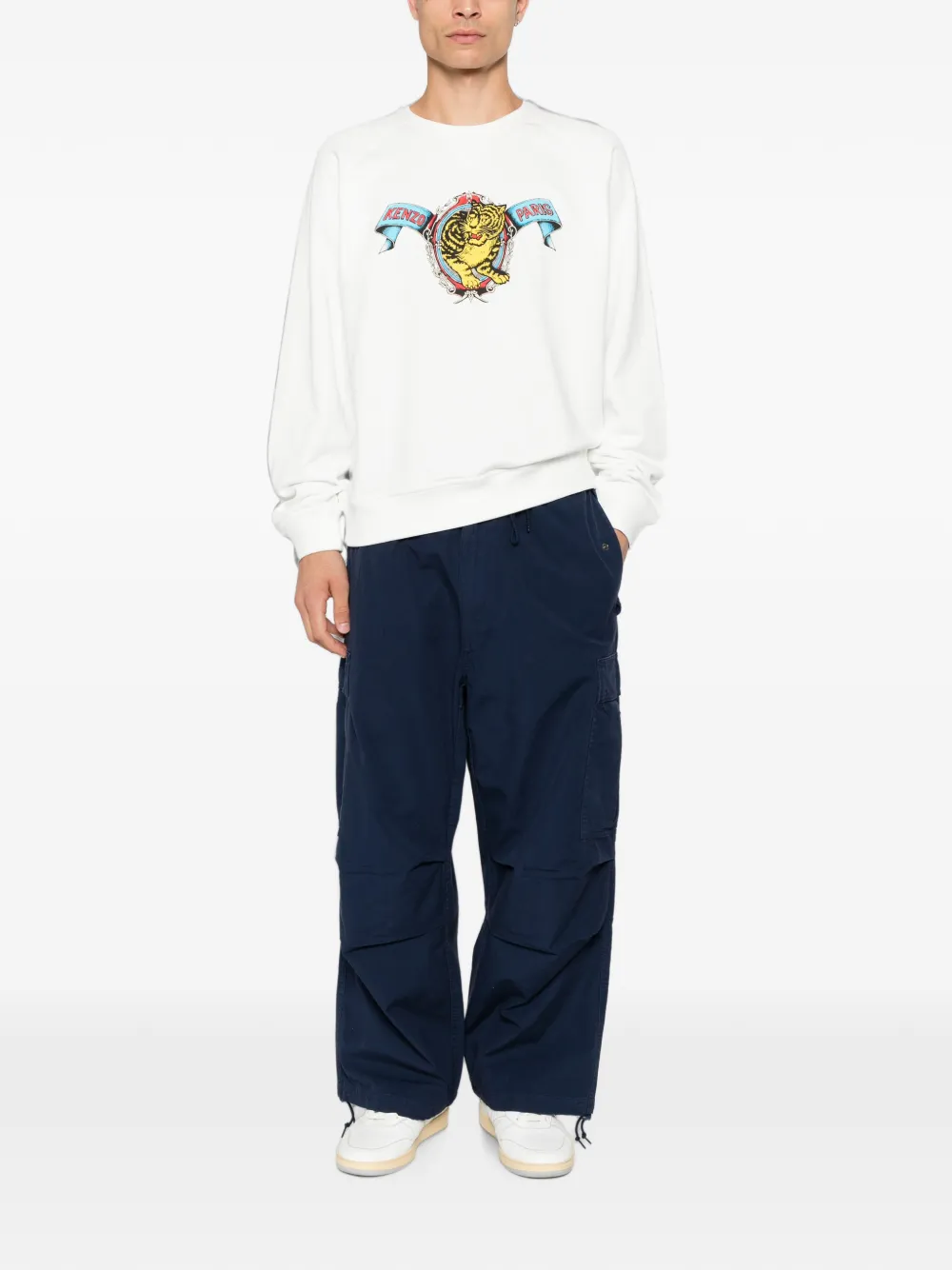 Kenzo Tiger Academy sweater Wit
