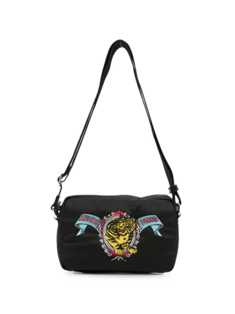 Kenzo Tiger-motif embroidered messenger bag