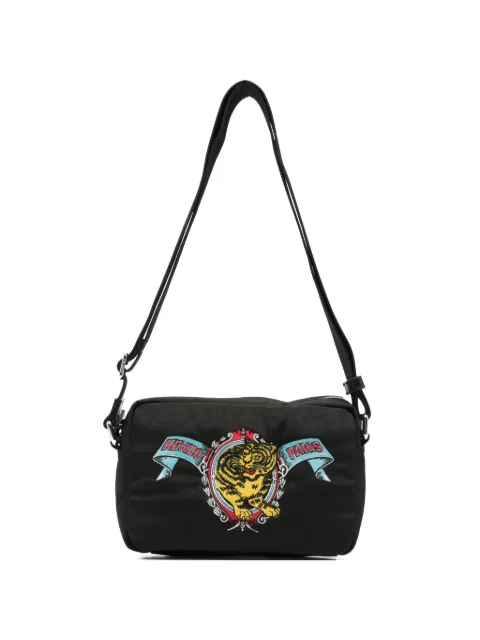 Kenzo Tiger-motif embroidered messenger bag