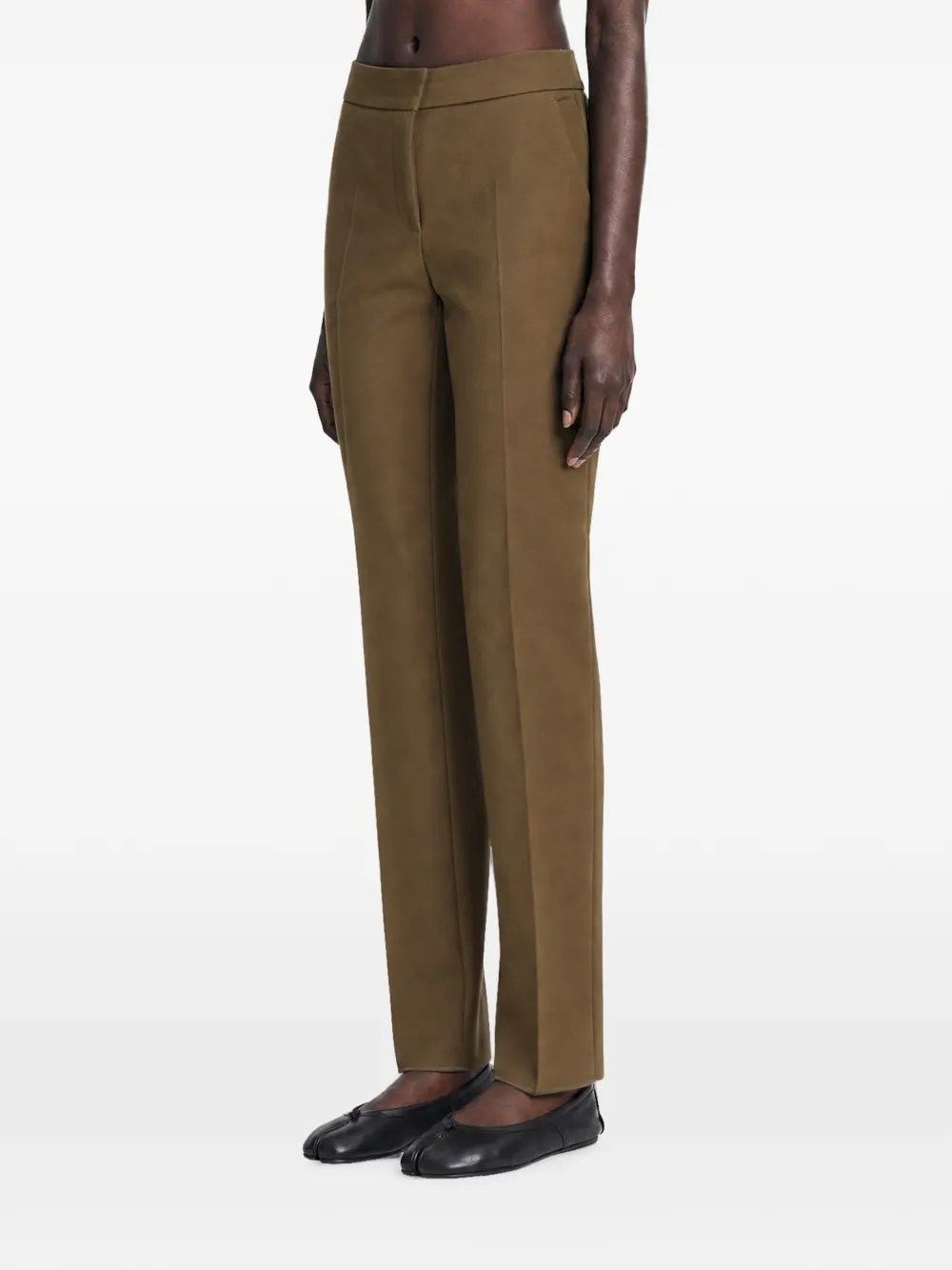 Max Mara Straight plooibroek Bruin