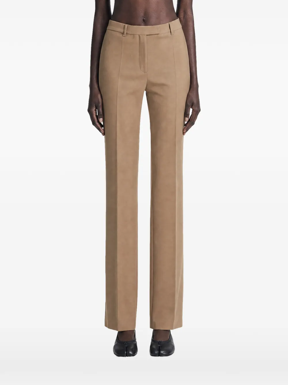 Max Mara pressed-crease tailored trousers - Toni neutri