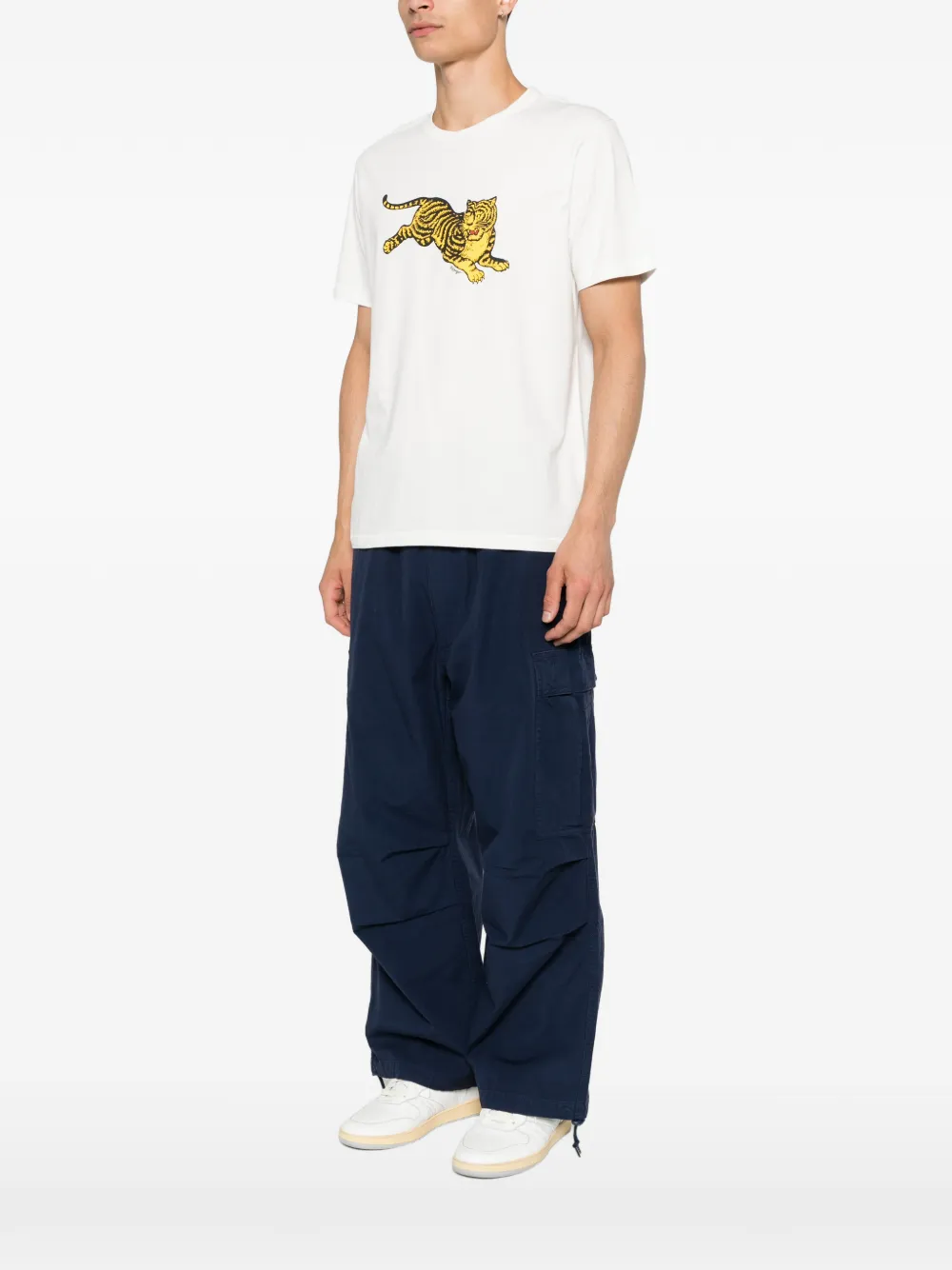 Kenzo T-shirt met tijgerprint Wit