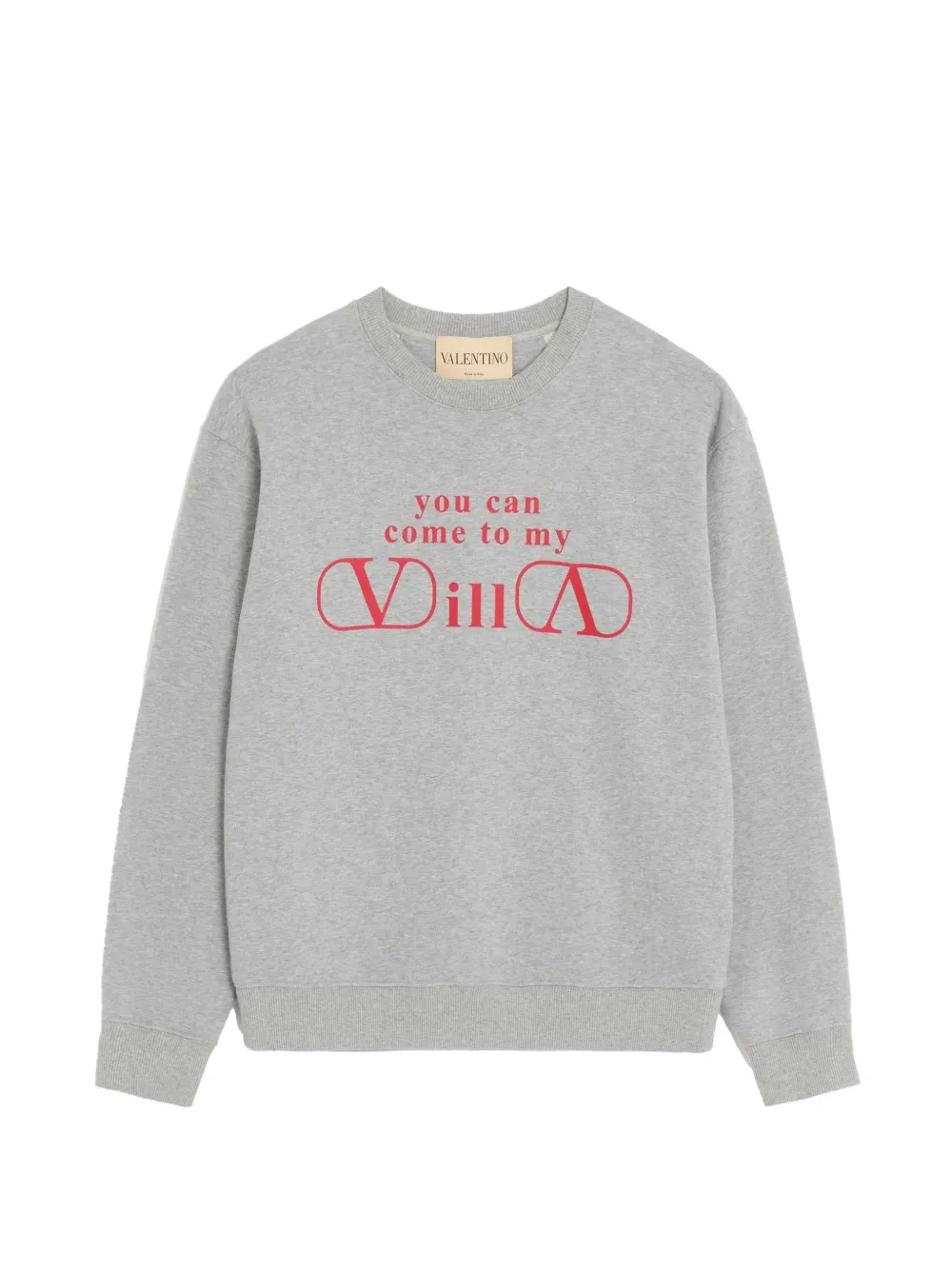 Valentino Garavani VLogo sweater met tekst-print Grijs