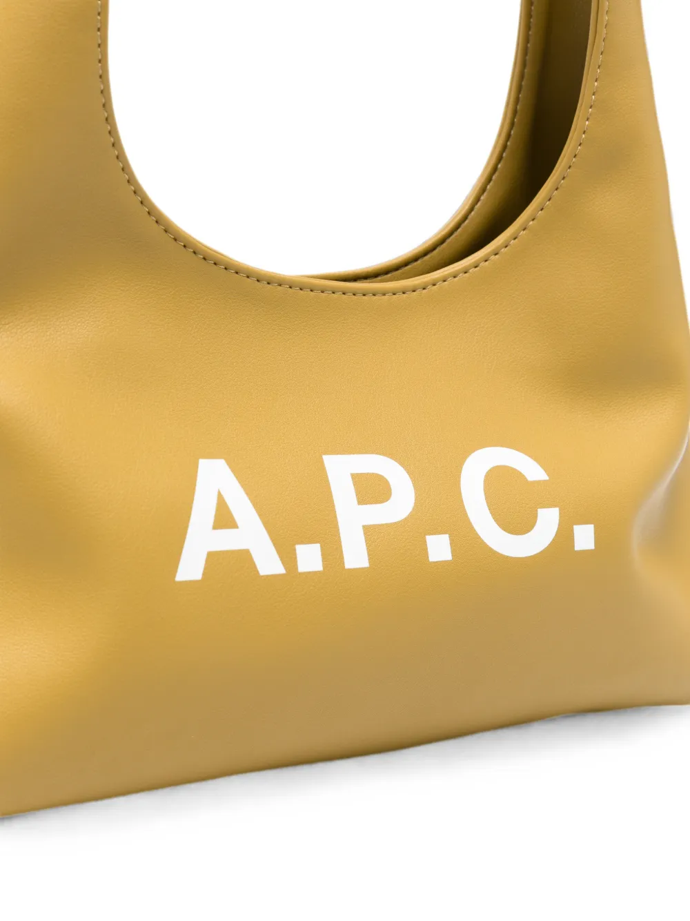 A.P.C. Shopper met logoprint Geel
