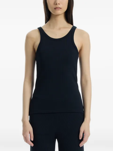 Determ; ribbed open-back tank top