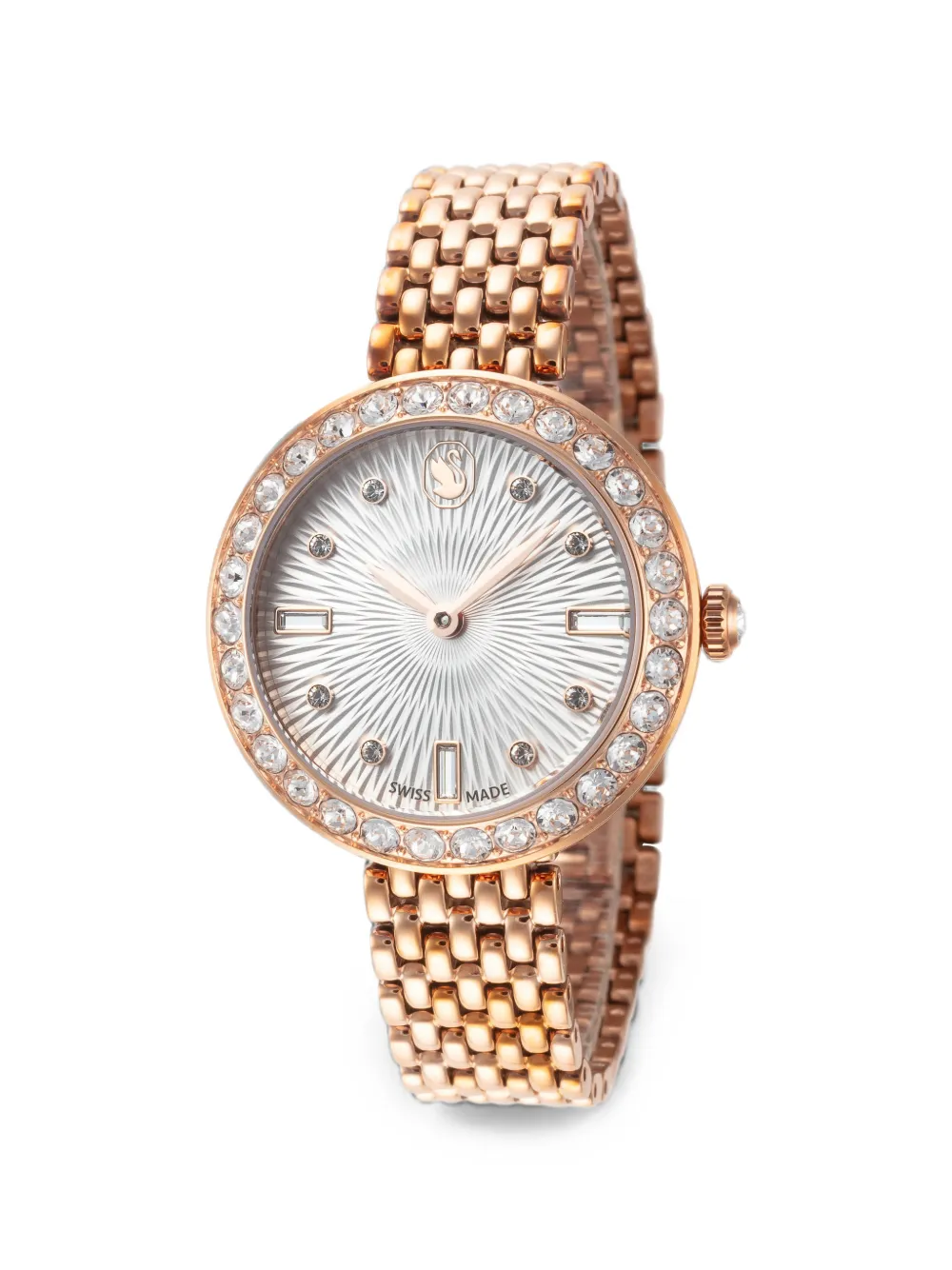 Swarovski Matrix crystal-embellished 30mm watch