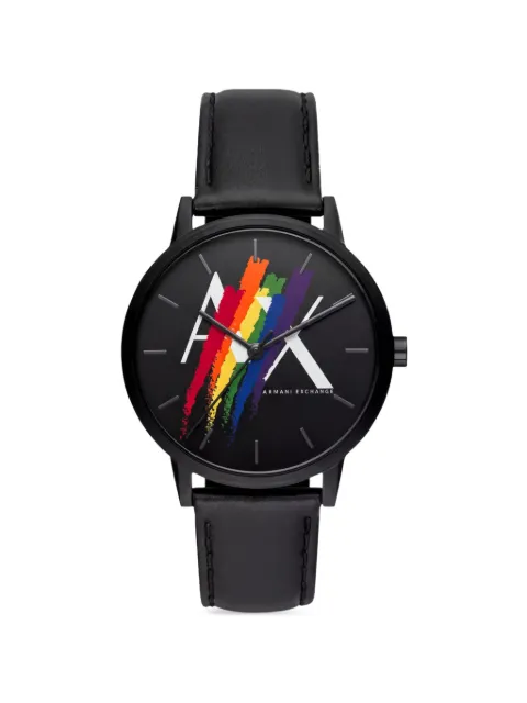 Armani Exchange Cayde logo-print 42mm watch