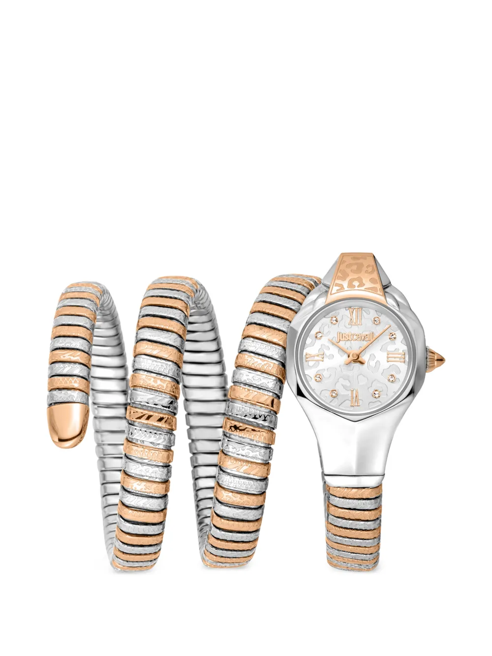 Just Cavalli Ravenna Snake 22mm watch - Silber