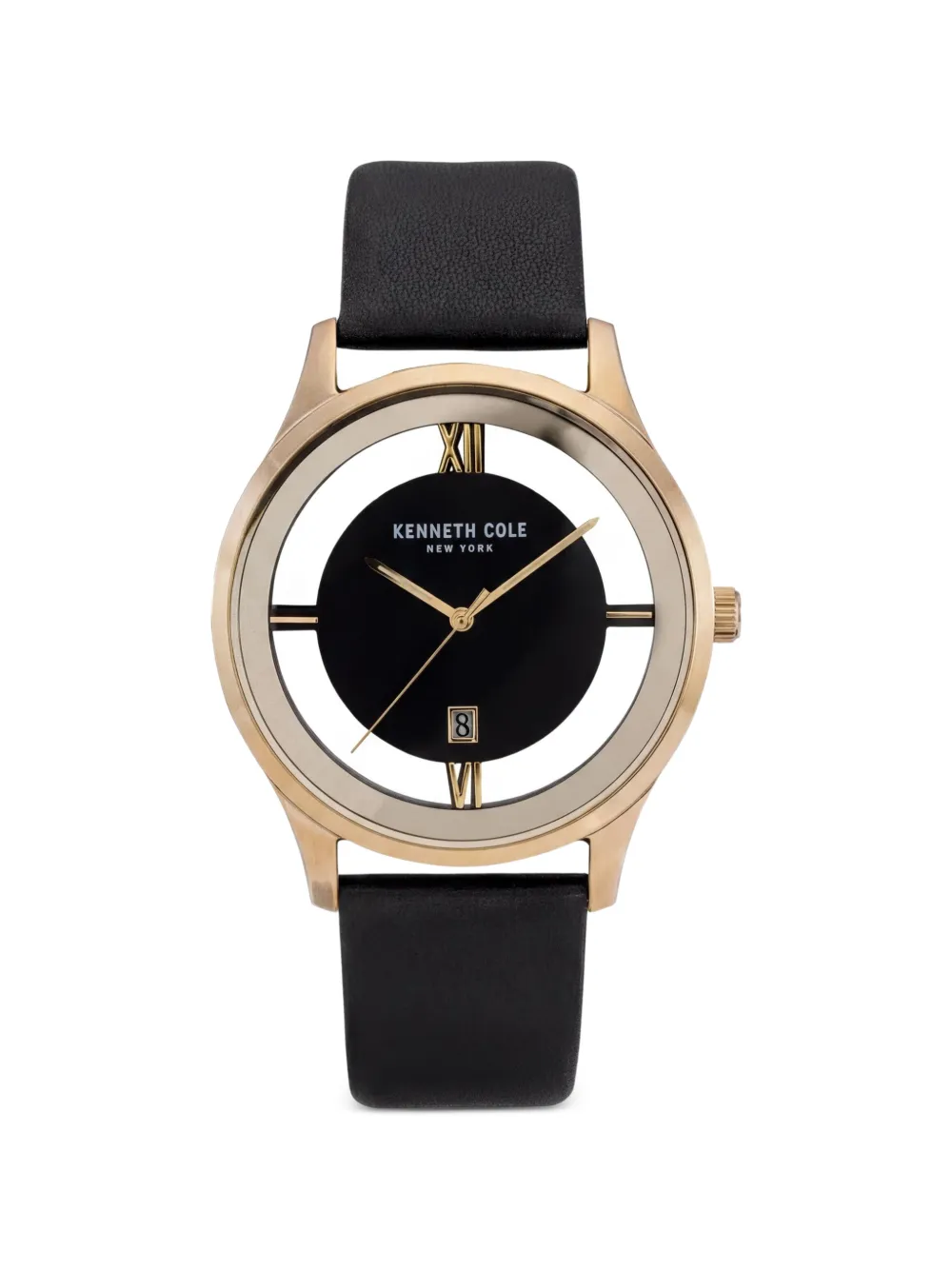 KENNETH COLE Orologio con quadrante trasparente 44mm - Nero