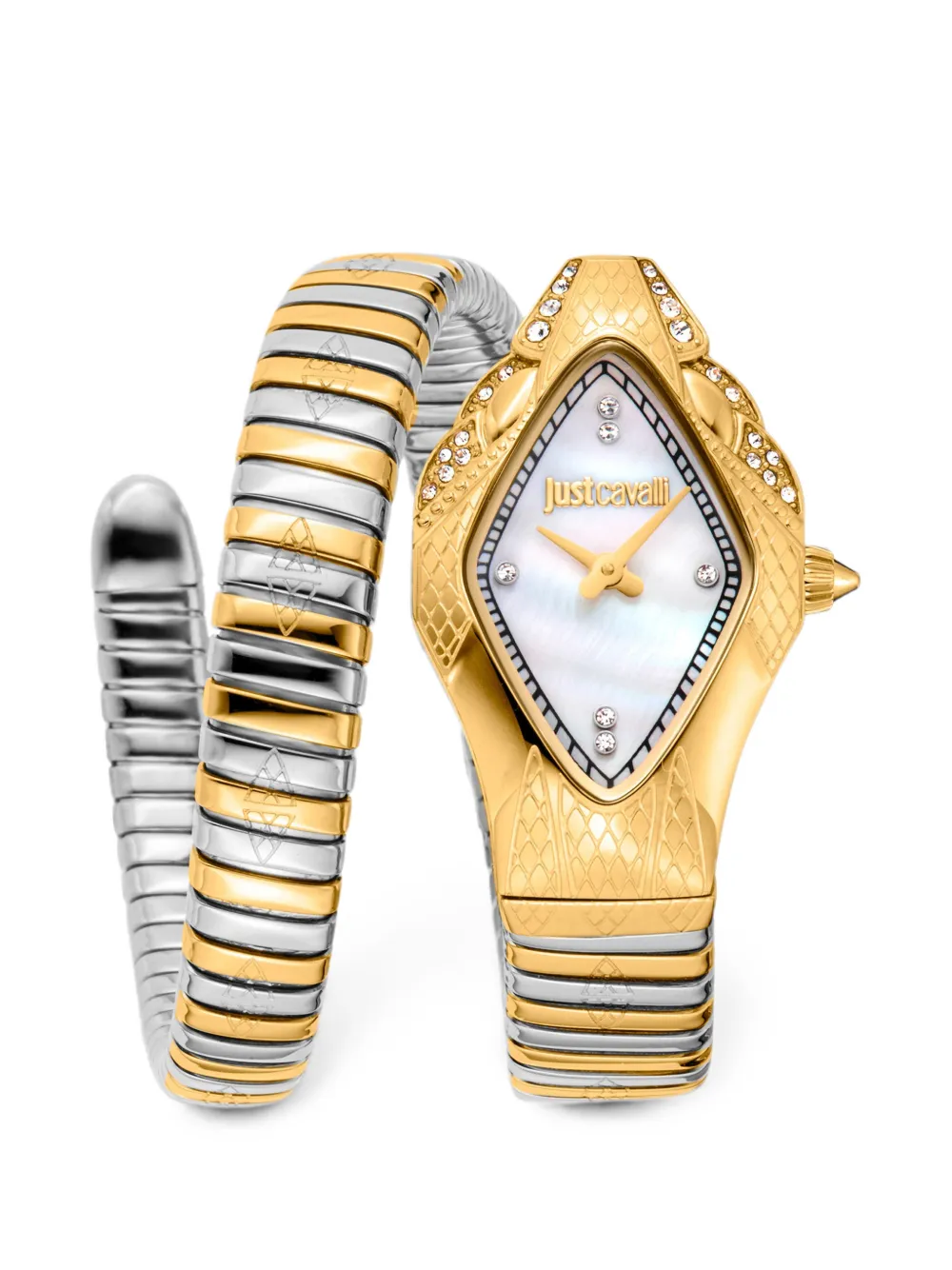 Just Cavalli Ferocious Snake 22mm watch - Weiß