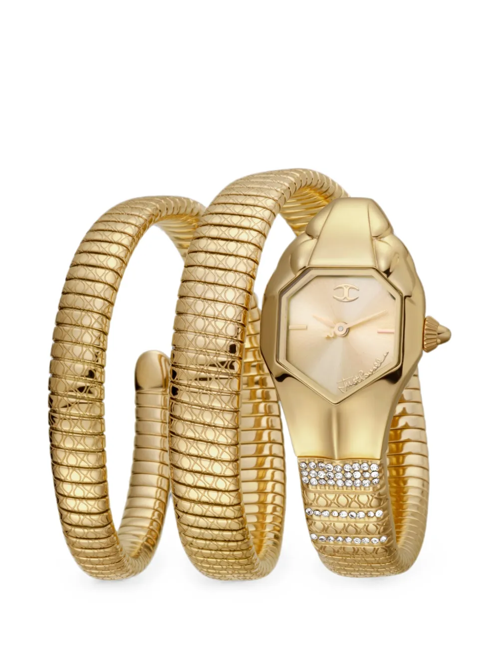 Just Cavalli Glam Snake Armbanduhr 22mm - Gold