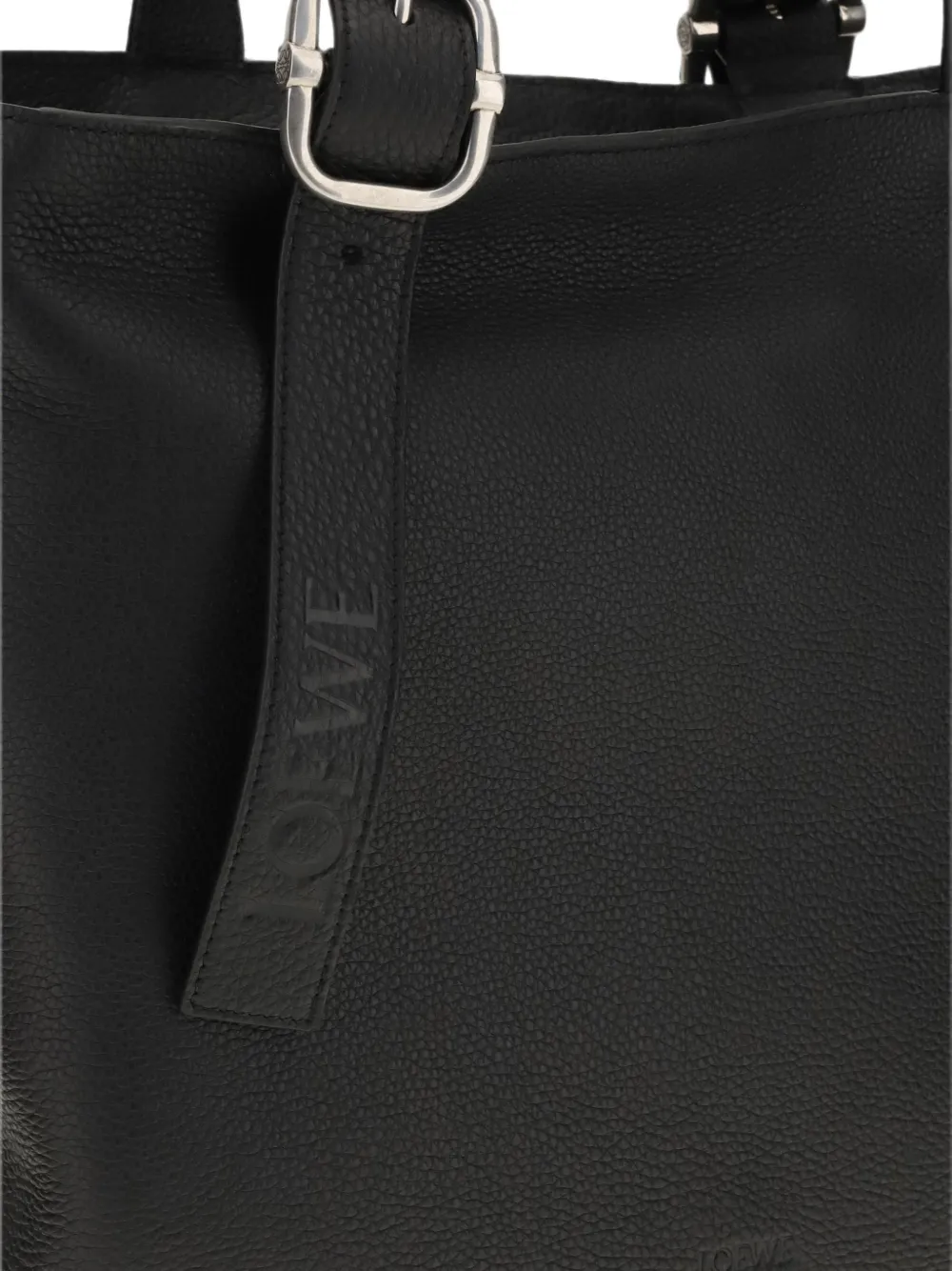 LOEWE Loop leren shopper Zwart