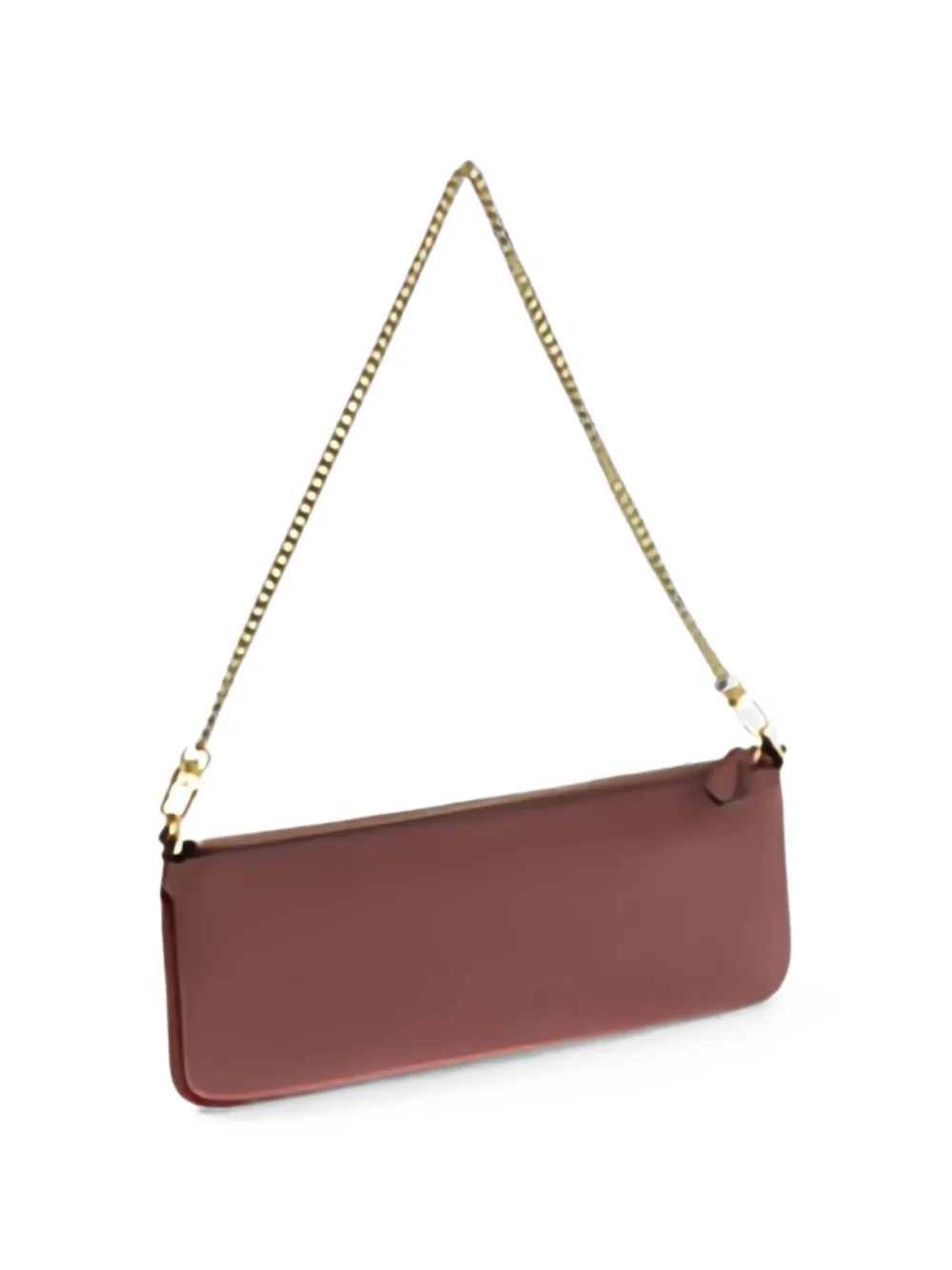 PINKO Horizontal Flat leren schoudertas Rood