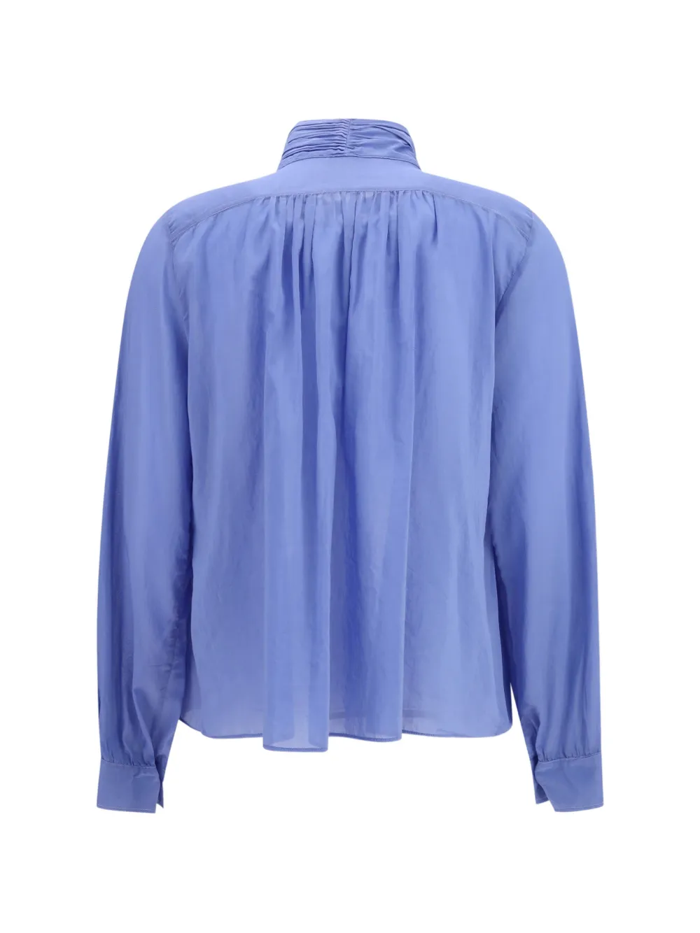 Forte Blouse met hoge hals Blauw
