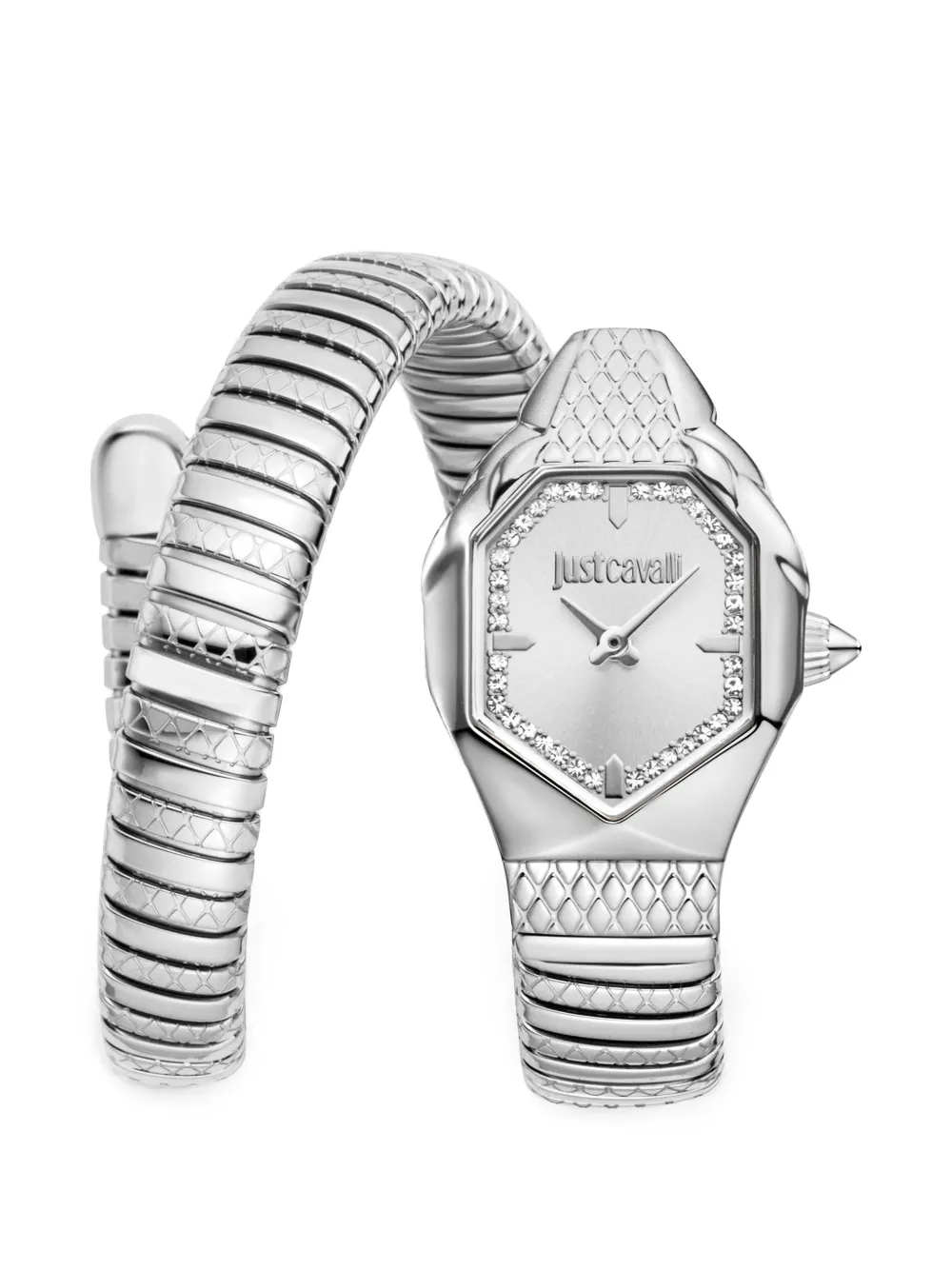 Just Cavalli Aria Snake 22mm watch - Silber