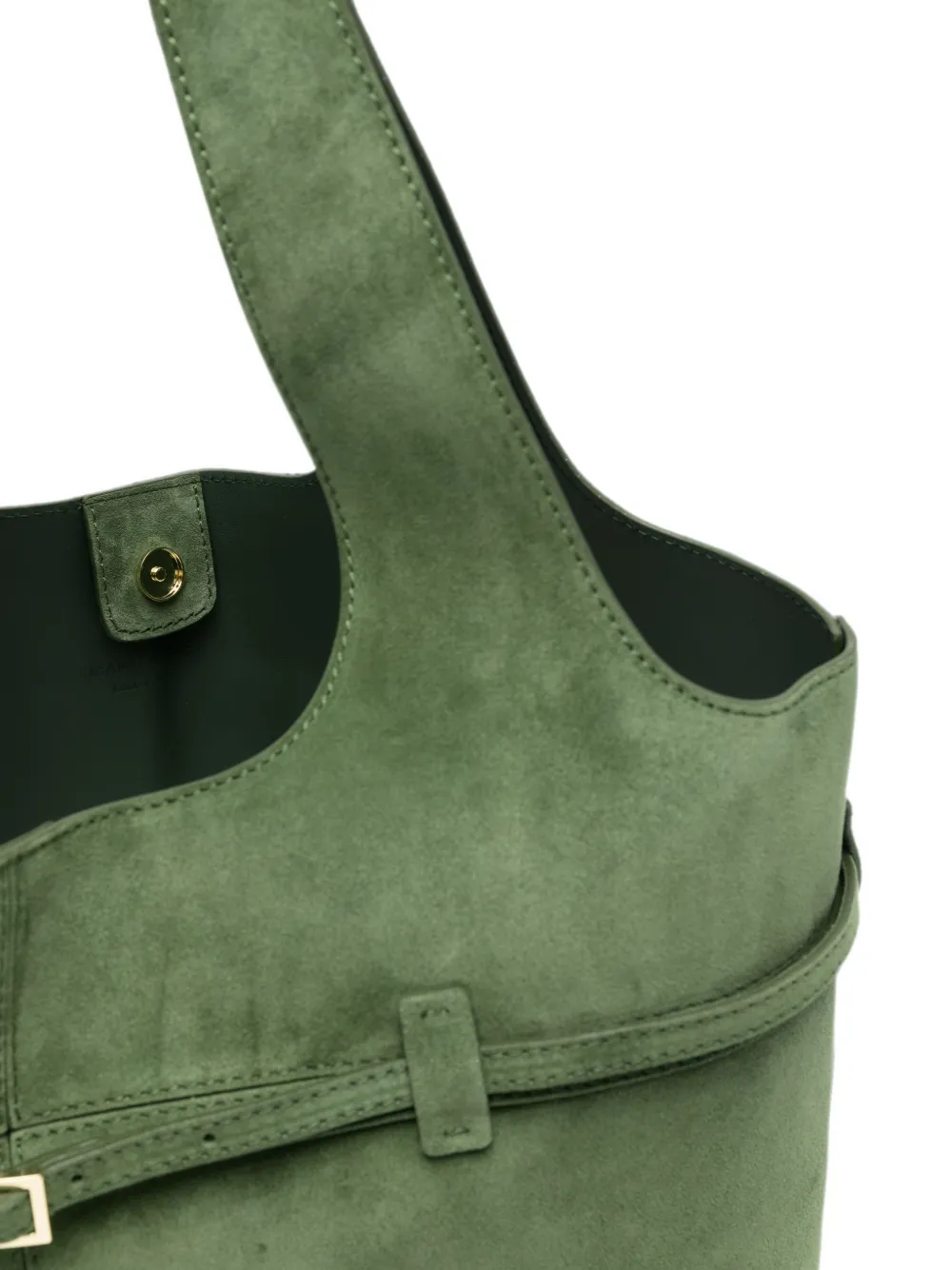 Manu Atelier Cambon Cabas shopper met gespdetail Groen