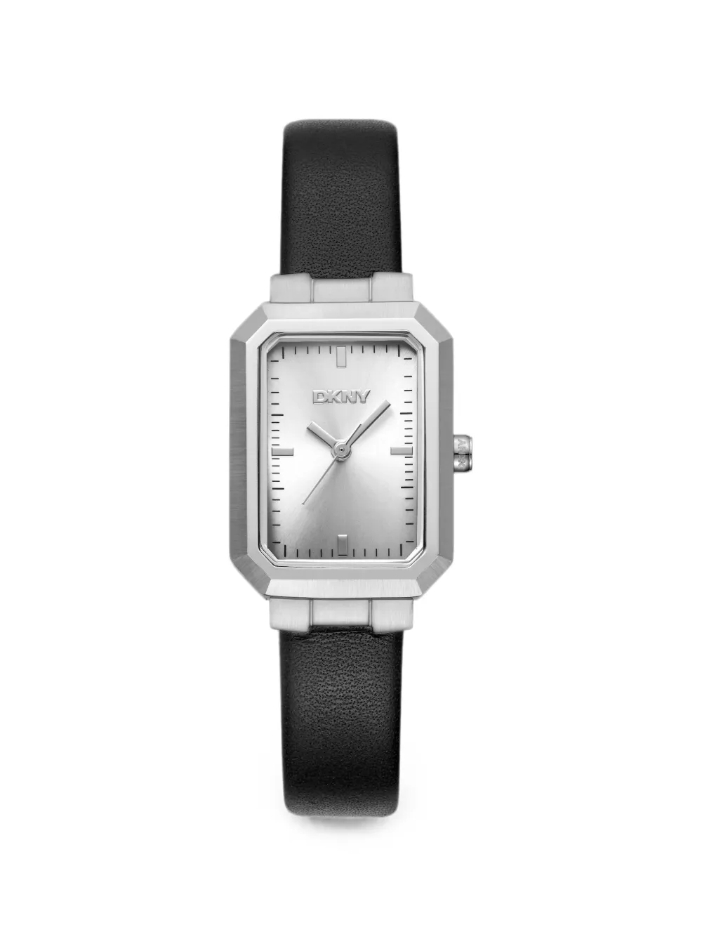 DKNY Armbanduhr mit Lederriemen 35mm - Silber