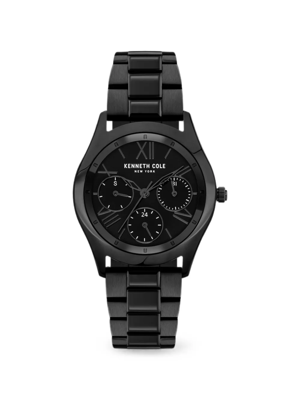 KENNETH COLE Armbanduhr mit römischen Ziffern 34mm - Schwarz